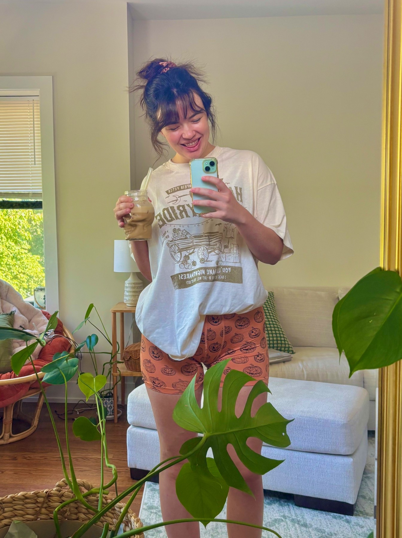 Cozy Halloween loungewear! I love wearing the shorts to sleep. So cozy and soft :) 🎃💀👻🍁🍂

#LTKFindsUnder50 #LTKFallSale #LTKSeasonal