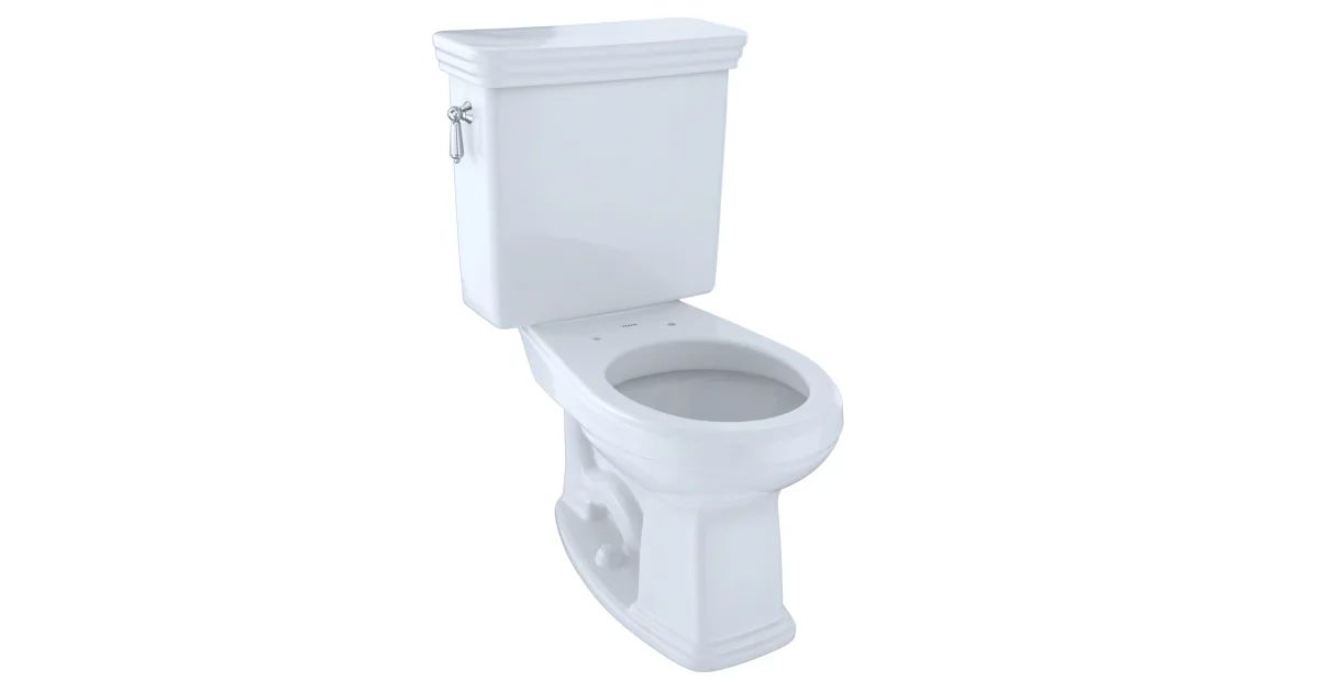 TOTO Eco Promenade Two Piece Round 1.28 GPF Toilet with E-Max Flush System - Less SeatModel:CST42... | Build.com, Inc.