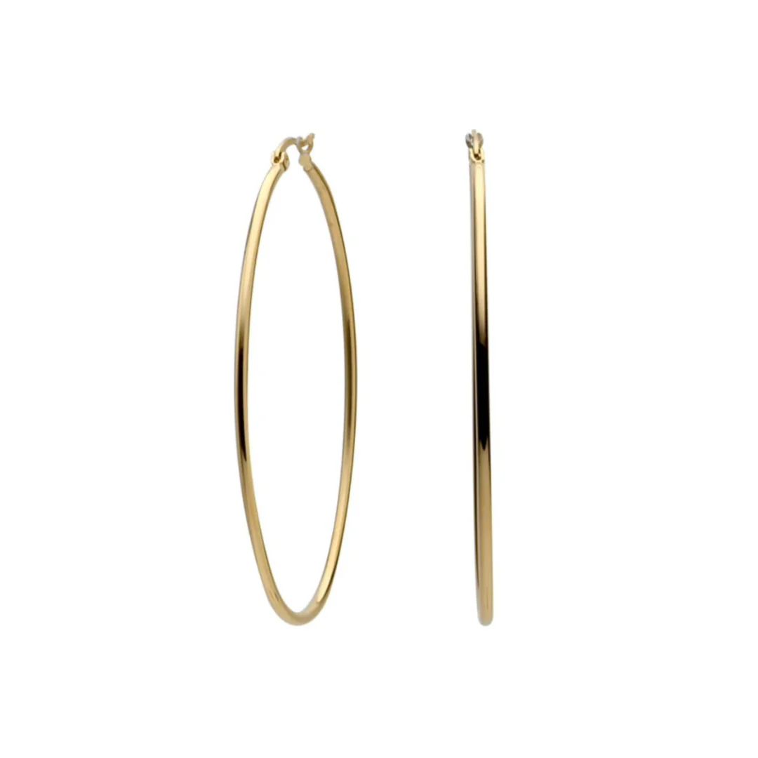 Oval Gold Hoops | Accessory Concierge