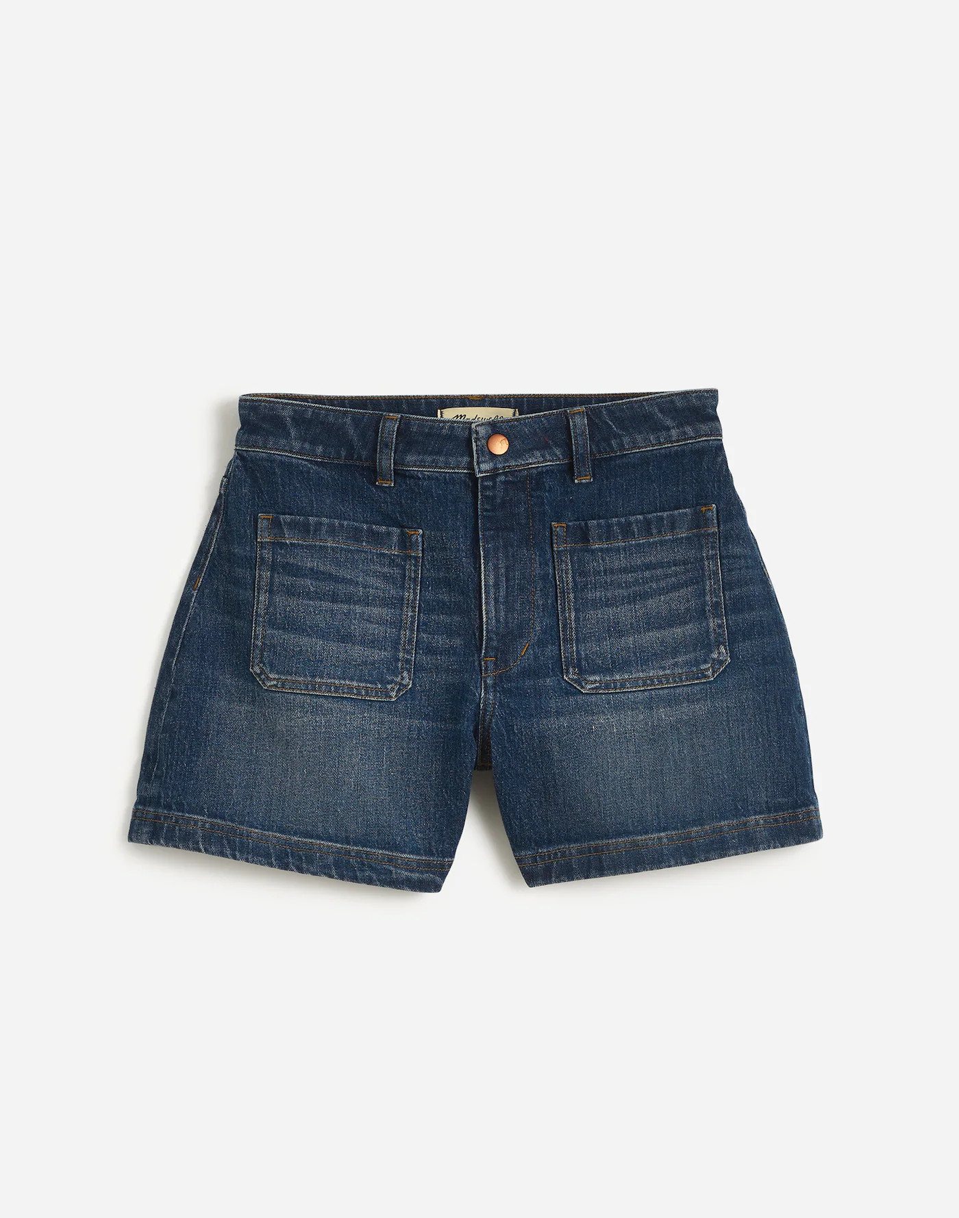 The Curvy Denim Emmett Short in Archbald Wash: Patch Pocket Edition | Madewell | Madewell