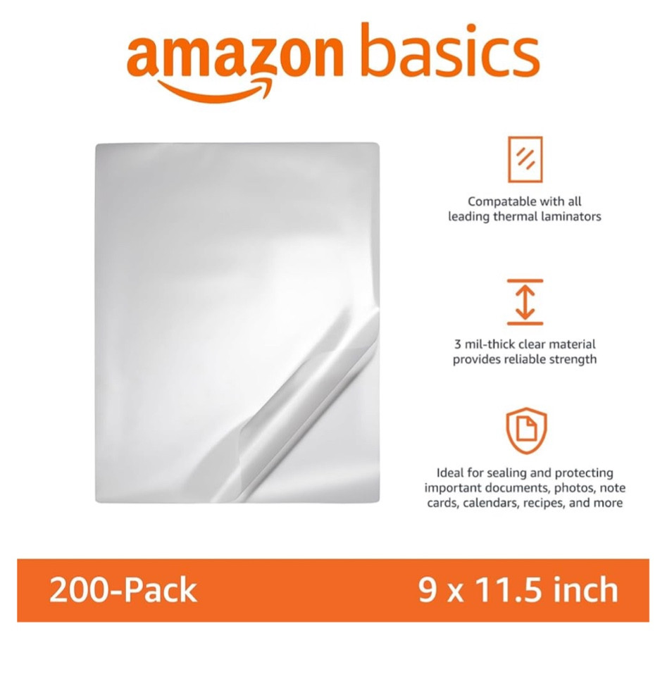 Amazon basics thermal laminator sheets 

#LTKGiftGuide #LTKCyberWeek #LTKSaleAlert