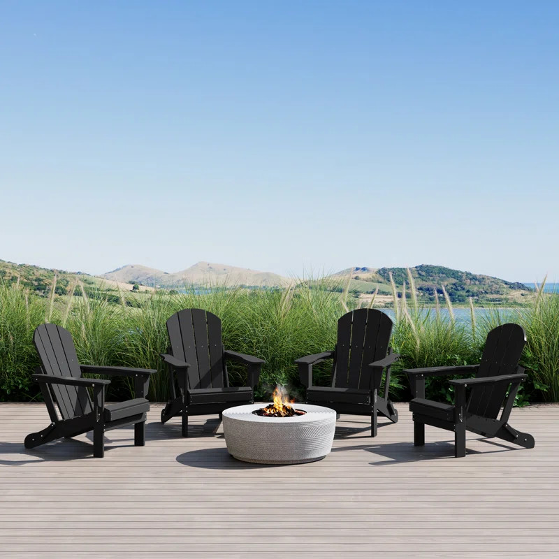 Laguna HDPE Folding Adirondack Chair (Set of 4) | Wayfair North America