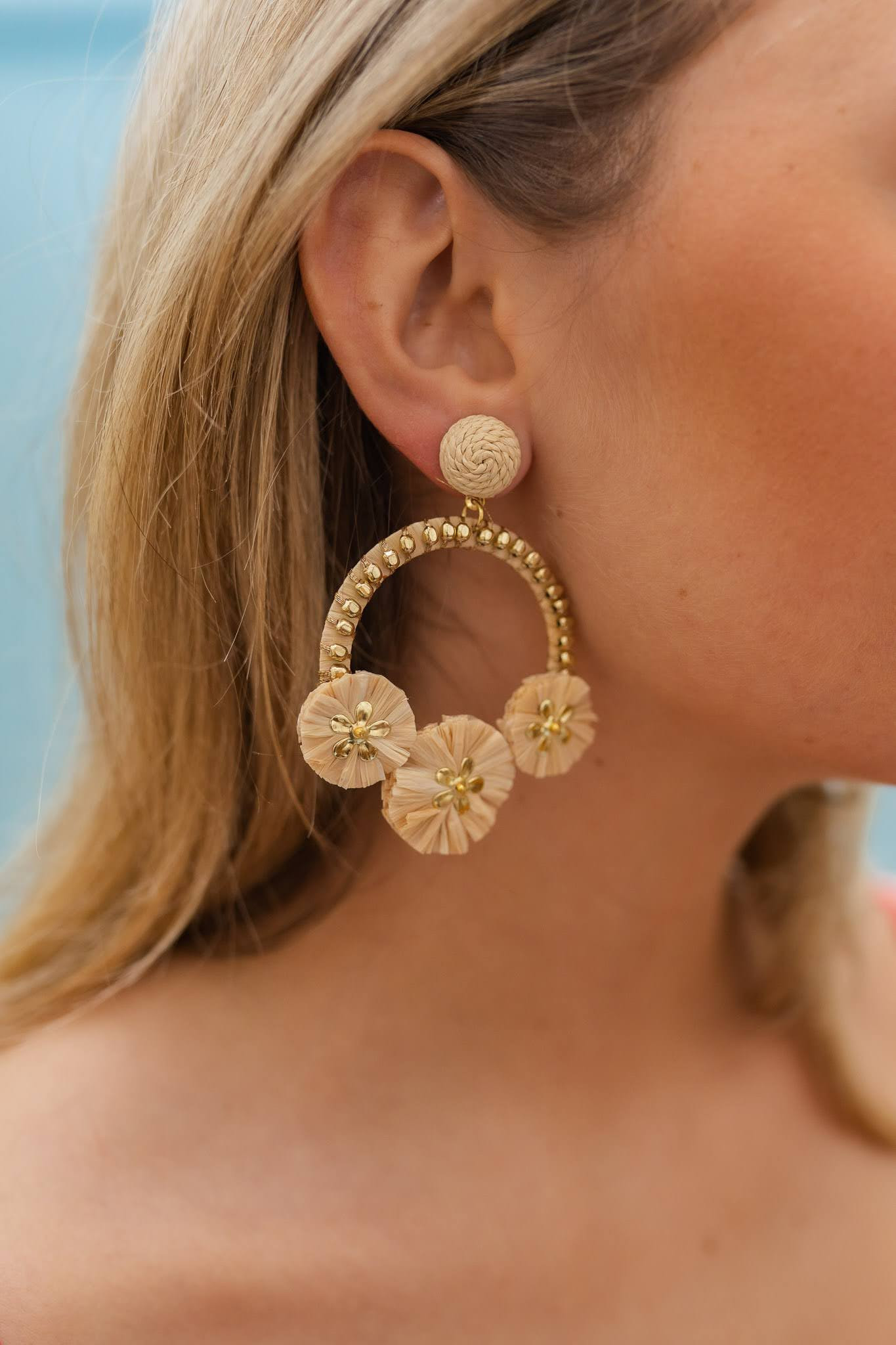 Lola - Raffia - Earrings | Lisi Lerch Inc