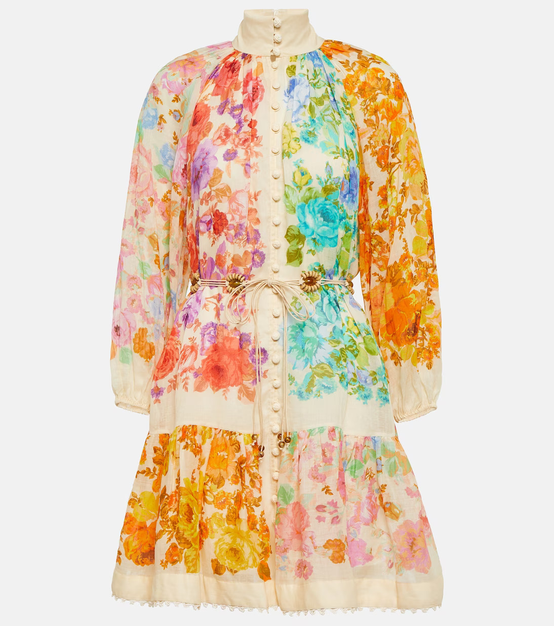 Raie floral ramie minidress | Mytheresa (US/CA)