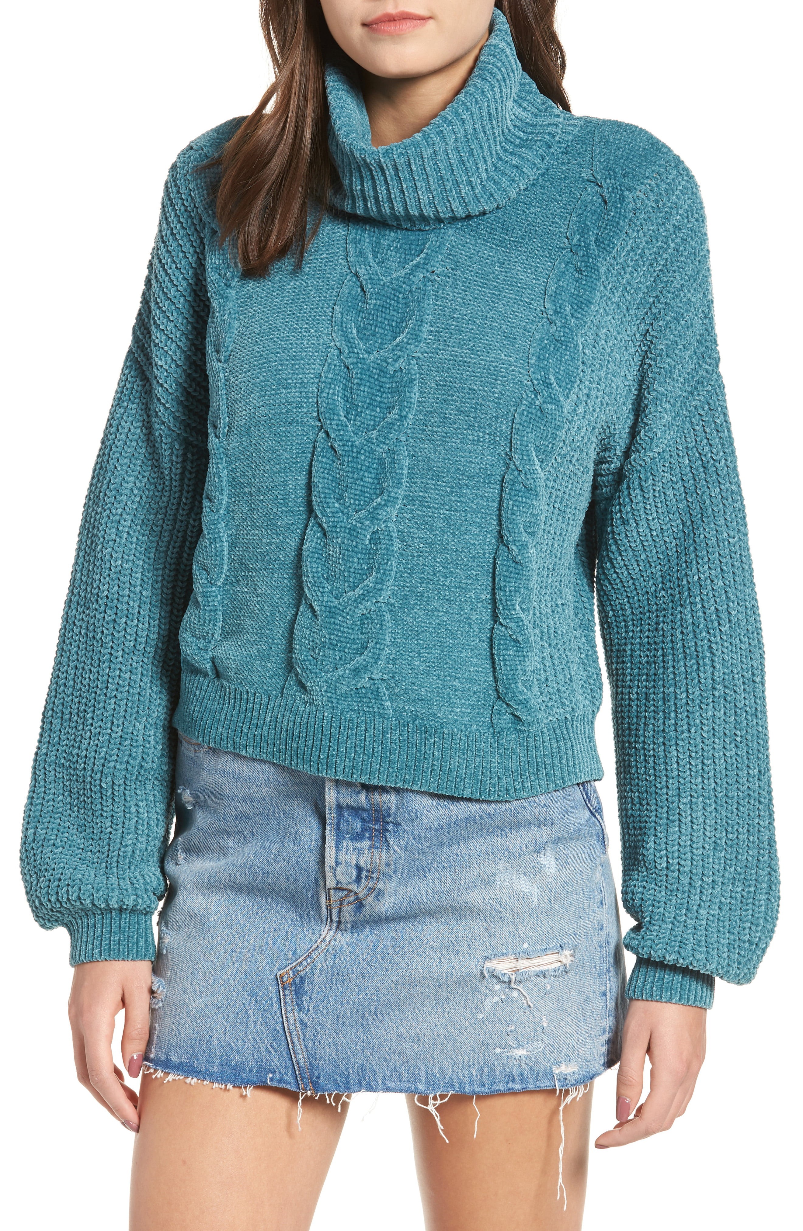 BP. Cable Knit Chenille Sweater | Nordstrom
