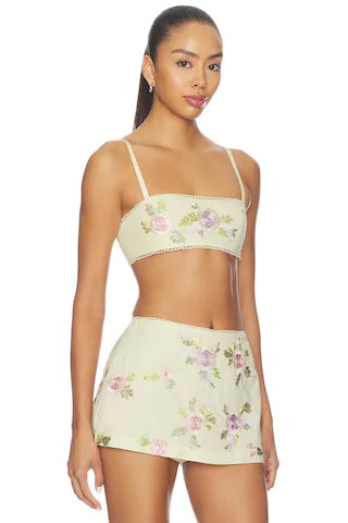 Ribbon Flowers Top
                    
                    For Love & Lemons | Revolve Clothing (Global)