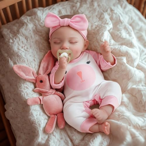 JIZHI Lifelike Reborn Baby Dolls - 12 Inch Realistic-Newborn Baby Dolls Girl Handmade Real Life Toddler Dolls with Clothes for Kids Age 3+ | Amazon (US)