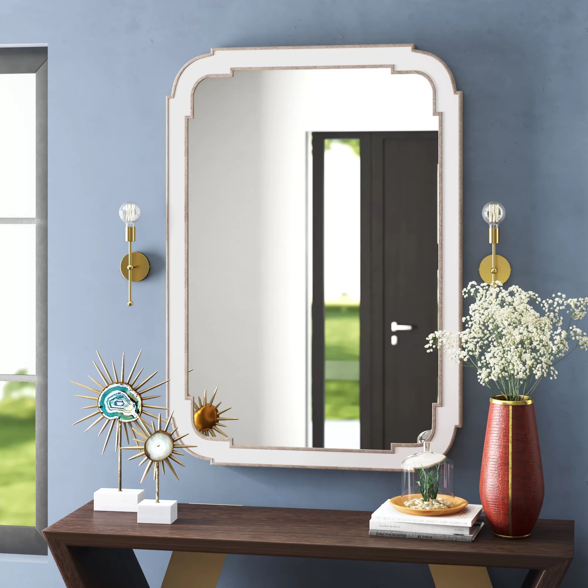 Willa Arlo Interiors Tafolla Flat Wall Mirror & Reviews | Wayfair | Wayfair North America