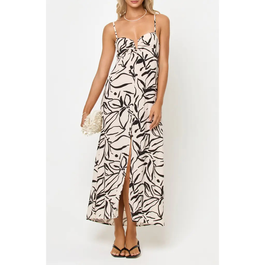 LSPACE Chara Maxi Cover-Up Dress in Heavy Petal at Nordstrom, Size X-Small | Nordstrom