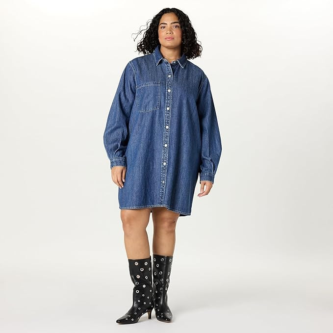 The Drop Women's Katerina Denim Shirtdress | Amazon (US)