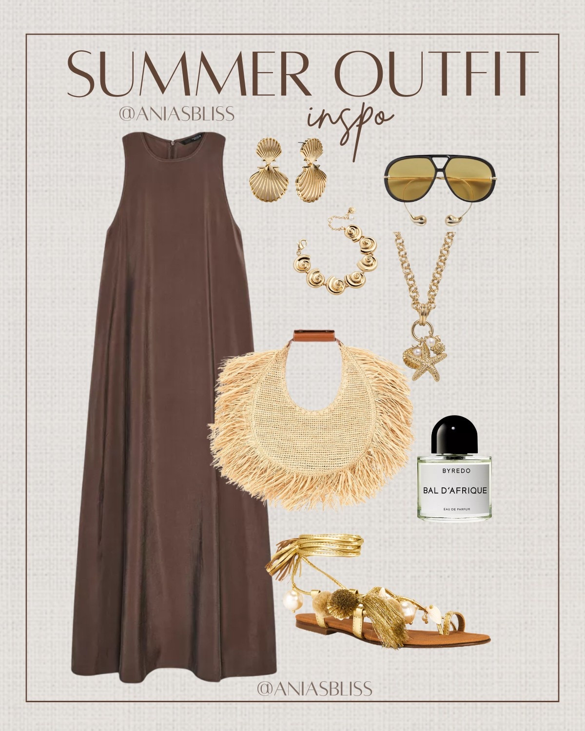 Summer maxi dress, summer outfit, raffia bag, starfish necklace, shell bracelet and earrings, gladiator sandals 

#LTKTravel #LTKSummerEdit #LTKStyleTip