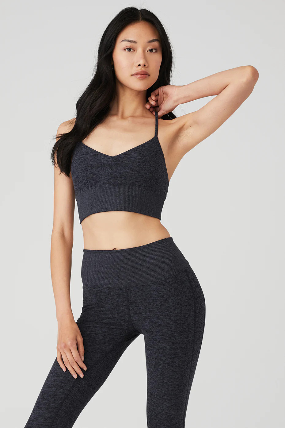 Alosoft Lavish Bra in Rich Navy Heather Blue, Size: Small | Alo YogaÅ½ | Alo Yoga (US)