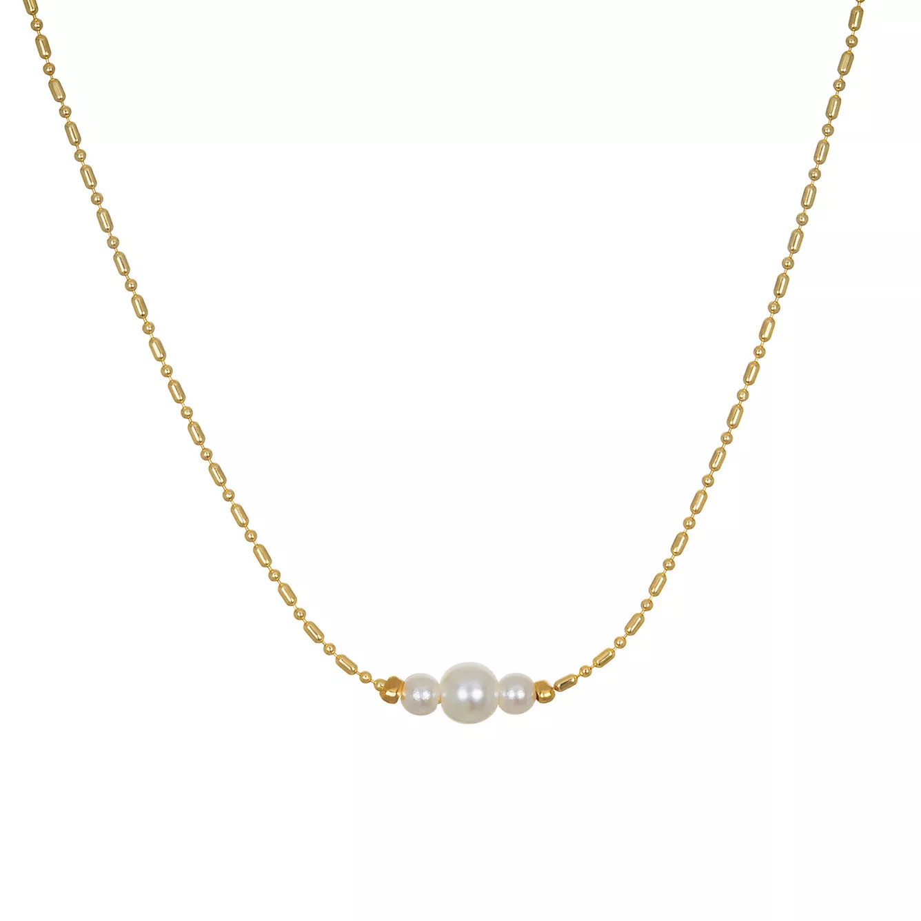 LC Lauren Conrad Triple Simulated Pearl Choker Necklace | Kohl's