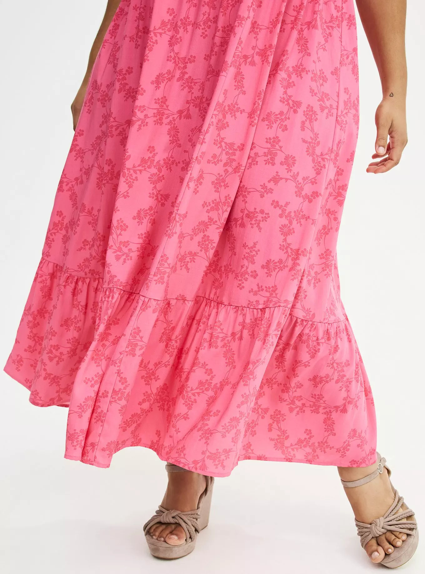 Ruffle Strap Tiered Maxi Dress | Torrid (US & Canada)