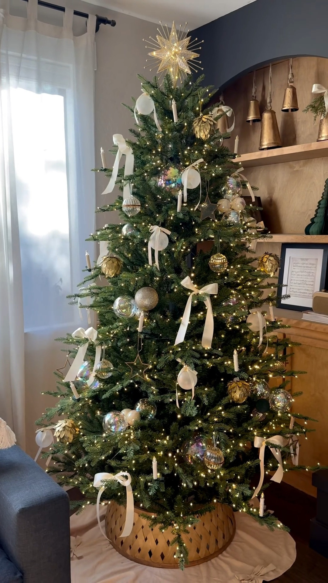 Christmas tree decorating! ✨

I got the opaque ornaments from home goods so check there but linked similar ones. 🫶🏼

I made The cream iridescent ornaments  last year by putting cream colored paint inside the ornaments!

#LTKHoliday #LTKSeasonal #LTKHome