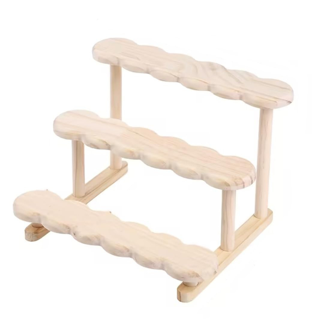 BYCY 3 Tier Wood Display Stand Minifigures Display Stand Wooden Perfume Organizer Cupcake Stand f... | Amazon (US)