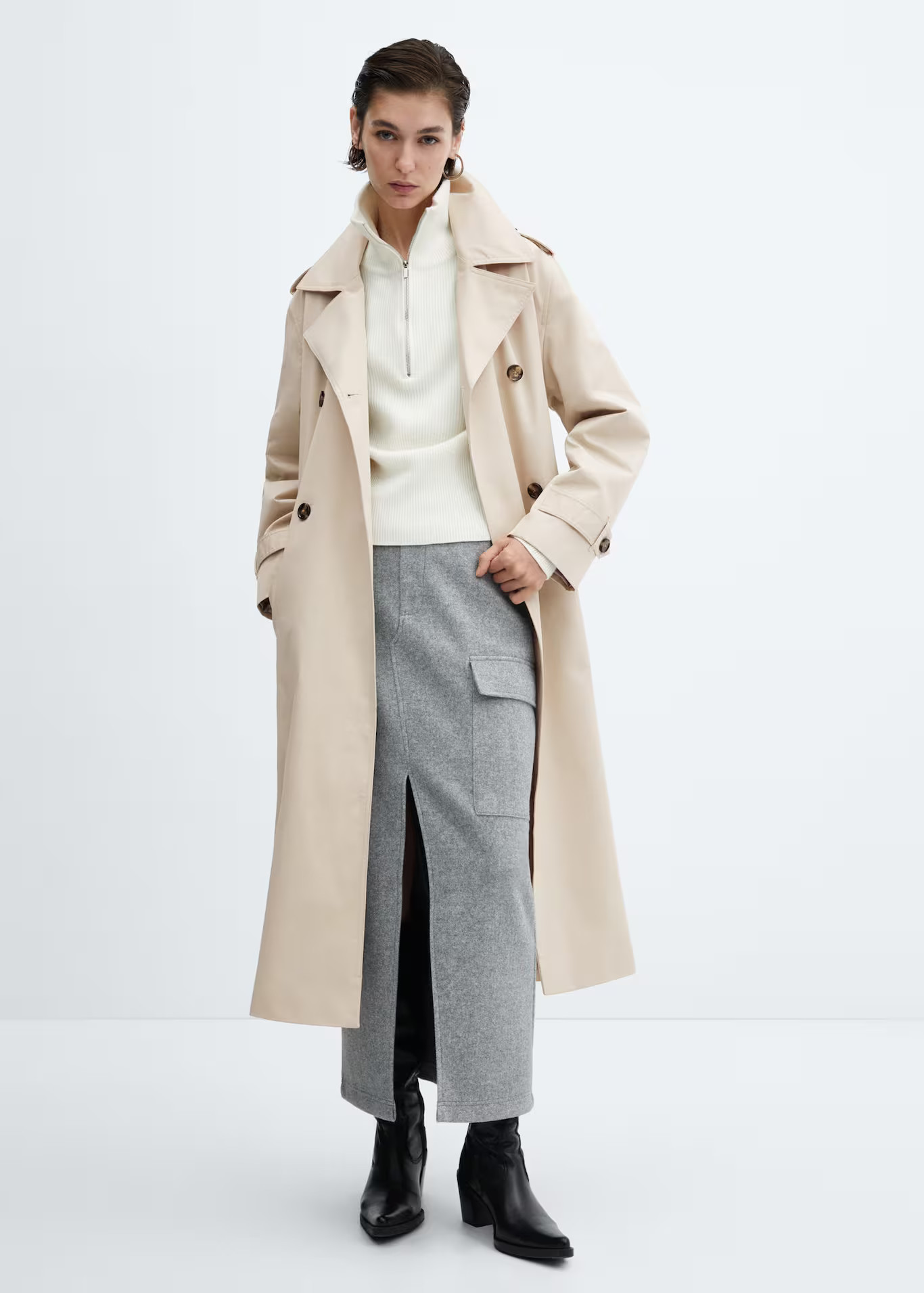 Double-button trench coat | MANGO (US)