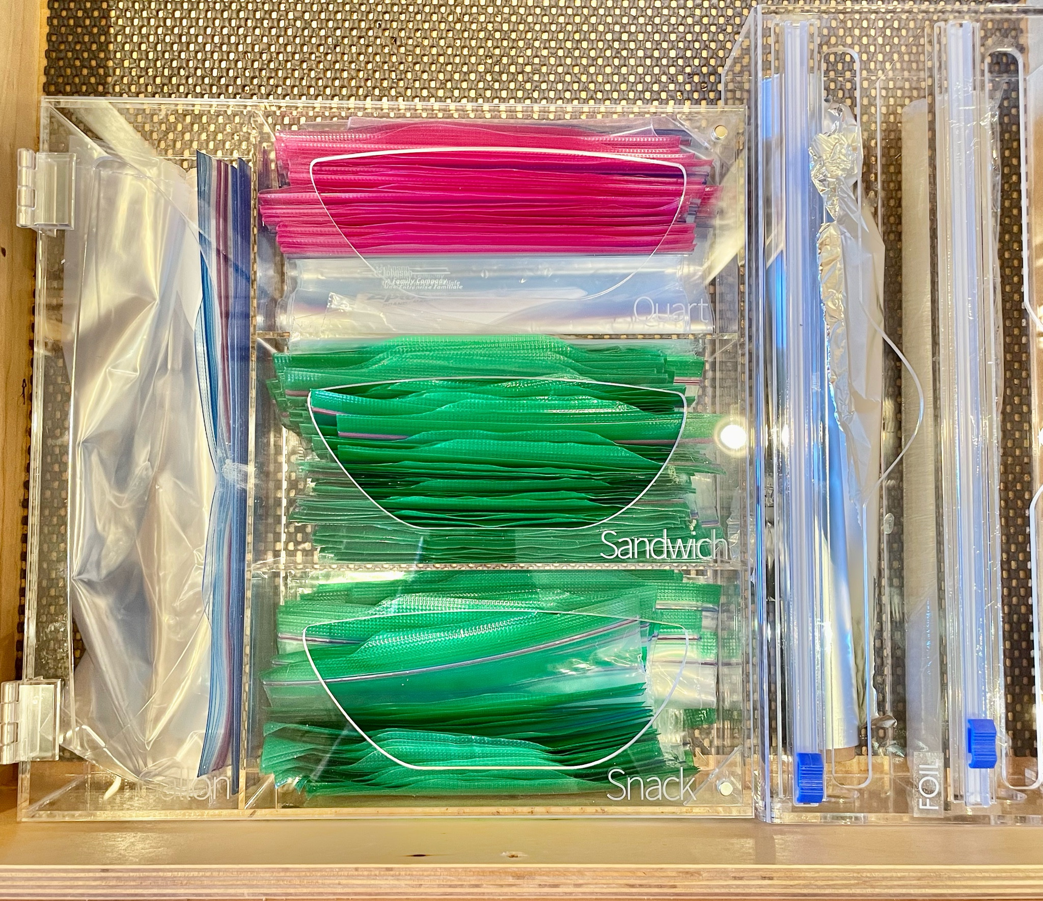 Ziplock + Wrap acrylic organizer for your kitchen drawers. Are you trying to get Organized? Home 
Sweet Organized can help. 

#homesweetorganized #lafayetteorganizer #organizedlife #organizingtips #professionalorganizer #getorganized #organizing #homeorganization #homeorganizer #decluttering #organizedhome

#LTKunder50 #LTKhome #LTKfamily
