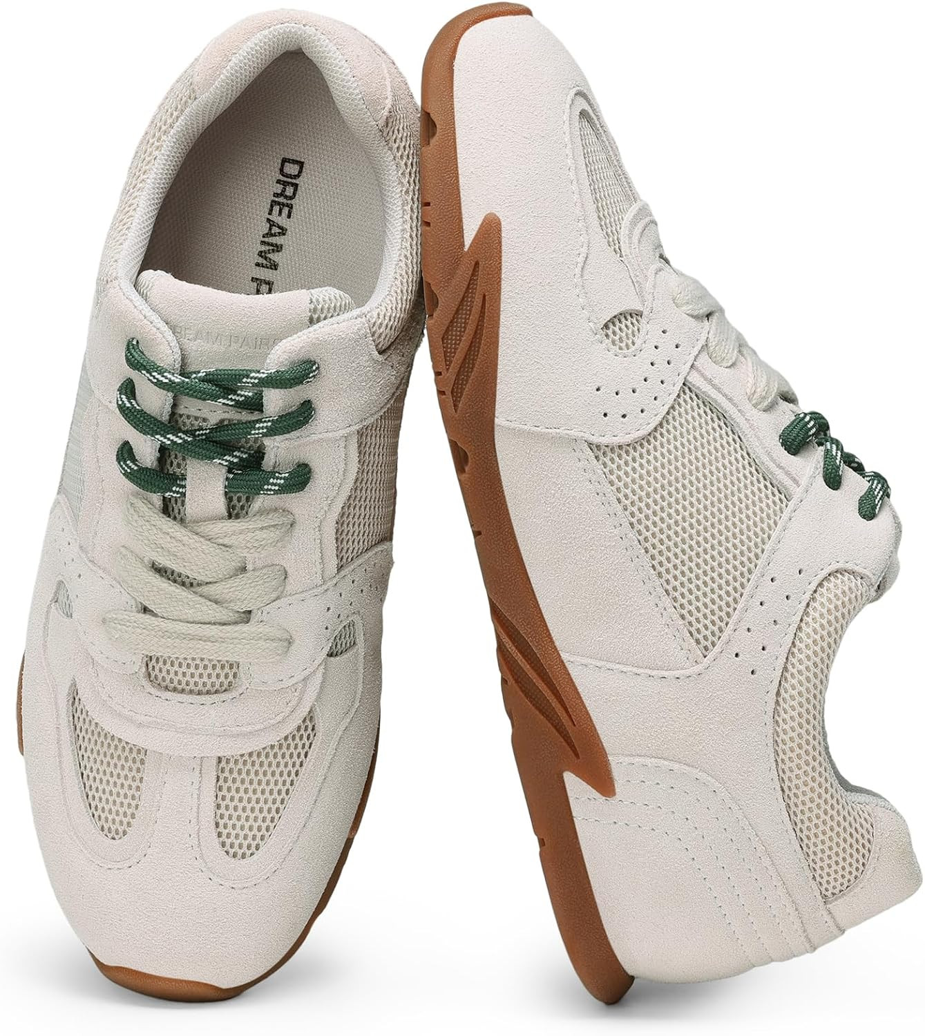 DREAM PAIRS Women's Retro Lace Up Sneakers Walking Shoes | Amazon (US)