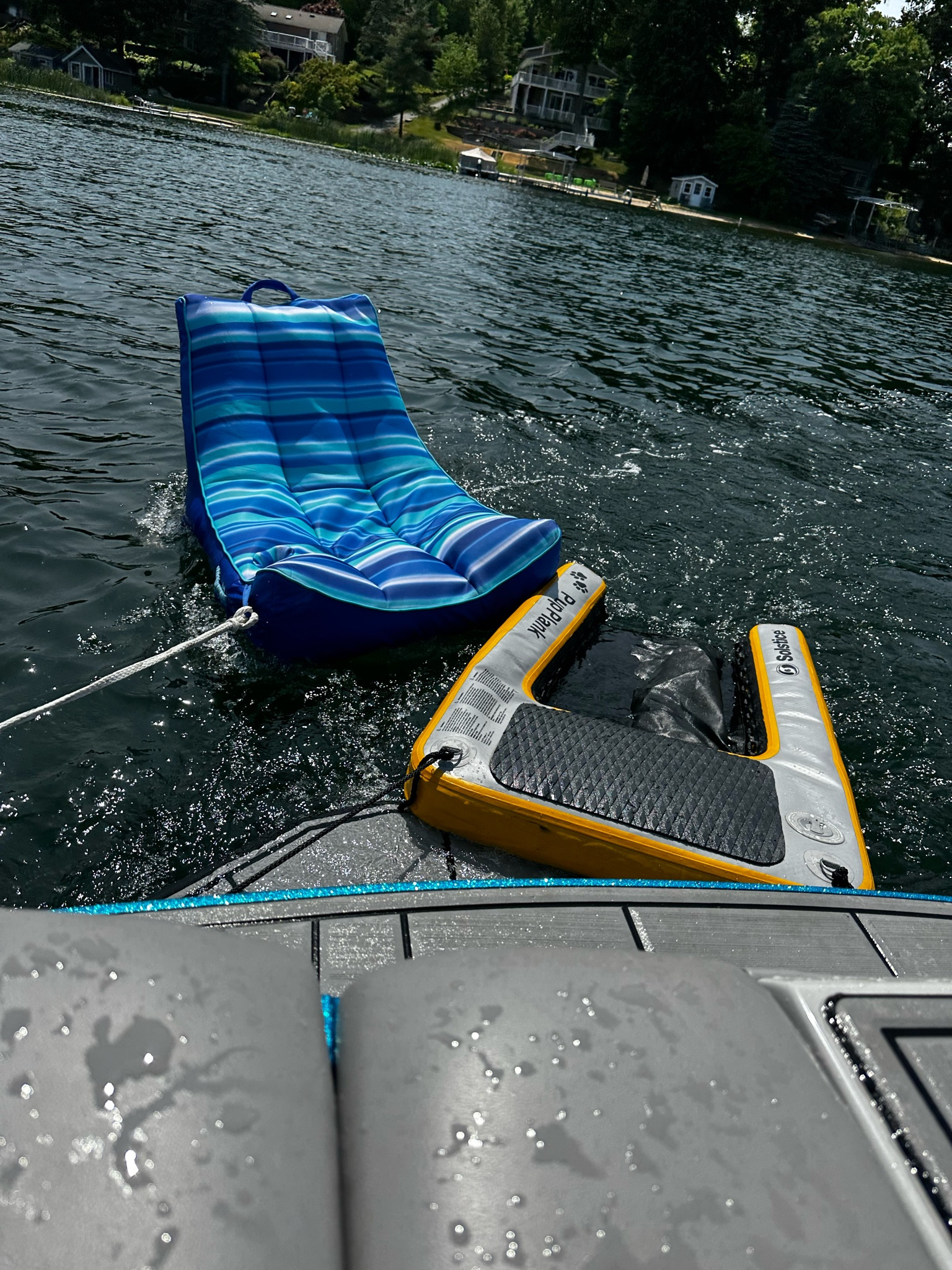 Summer Lake Necessities! 

This chair is so comfy and great for those that don’t want to get too wet in the lake or pool. There is also a pocket on it for sunscreen and a cup holder! Our dog loves the ramp that we are able to put on the end of the boat making it easy for him to get out of the water! 

Summer finds, pool chair, pool necessities, lake chair, lake necessities, dog ramp, water toys 

#LTKswim #LTKhome #LTKSeasonal