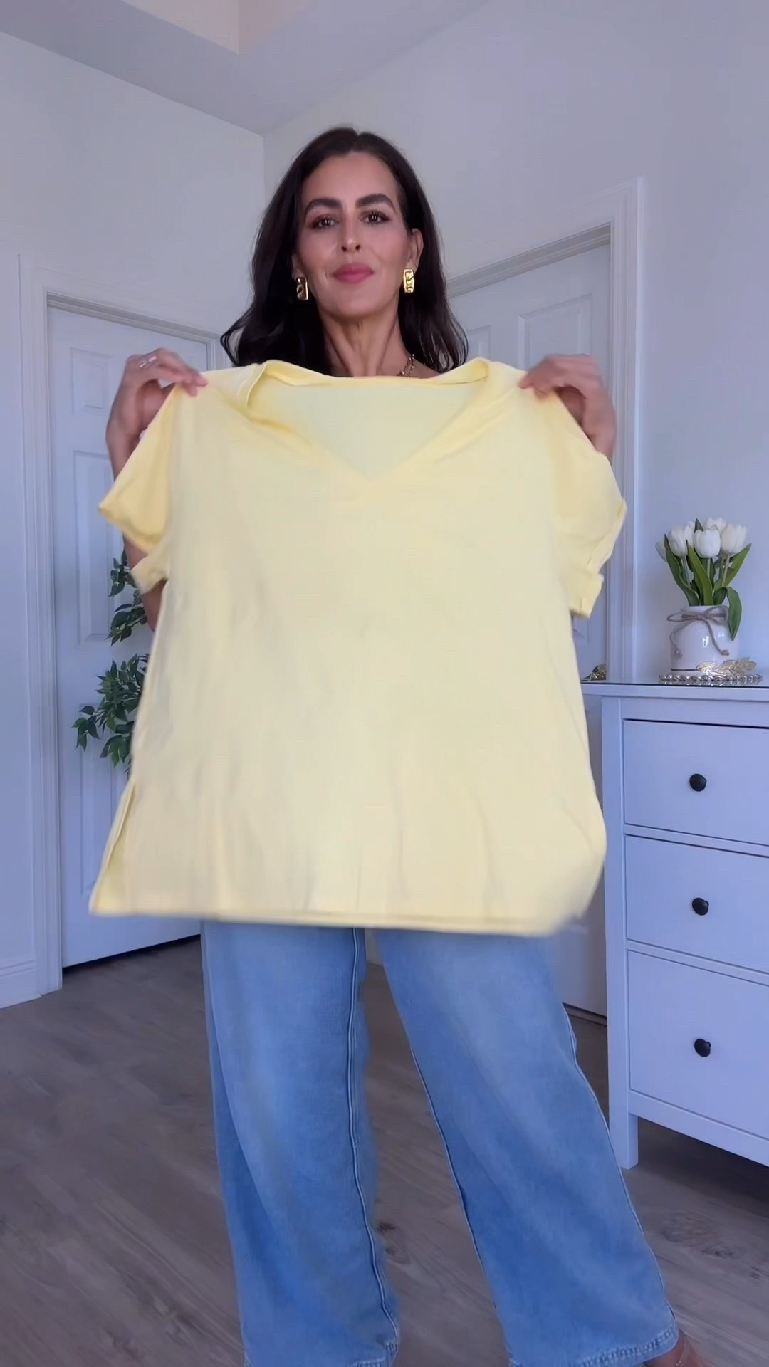 ‼️Size 4 in jeans. Size m in yellow and blue Tshirt. Size S in mesh tops, jumpsuit and dress. 
Spring outfits, casual outfits, summer outfits, Amazon finds

#LTKSeasonal #LTKFindsUnder50 #LTKStyleTip