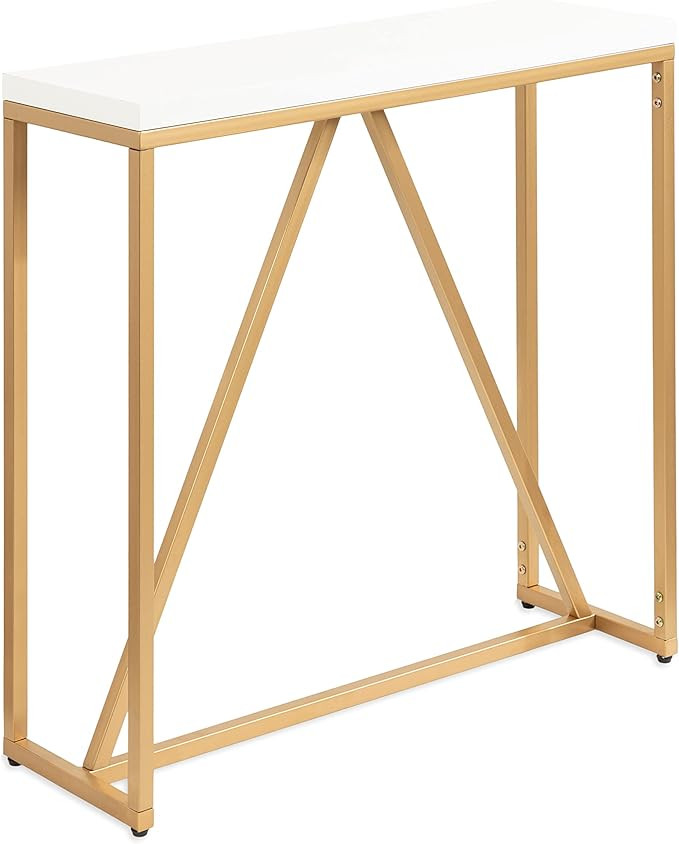 Kate and Laurel Kaya Modern Glam Console, 30 x 30 x 10, Painted, Rectangle Two-Tone Entryway Tabl... | Amazon (US)