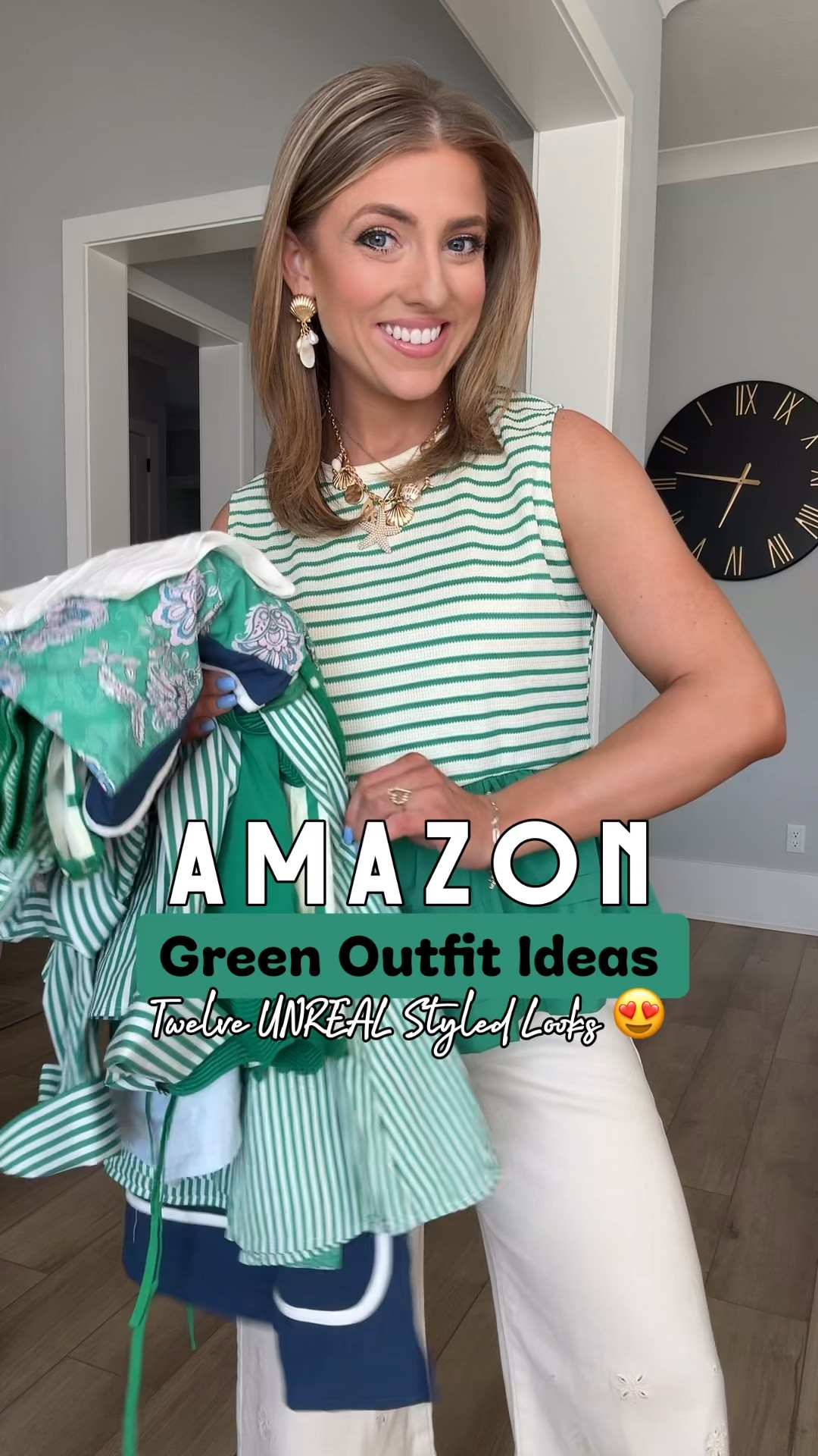 Obsessed with these 12 green outfits from Amazon 💚🍀⛳️ With St. Patrick’s Day and the Masters coming up, I had to do a full roundup of my favorite green finds, and these are SO good. If you love green as much as I do, you’re going to want every single one of these.

Every piece looks so high-end but the prices are amazing 🤍 So many of these feel like something you’d find at Anthropologie, Tuckernuck, or a high-end boutique, but they’re all from Amazon. I also love that most of these come in multiple colors, so even if green isn’t your thing you still have options.

Perfect for St. Patrick’s Day 🍀, golf days ⛳️, watching the Masters 🏌️‍♂️, spring events, or just everyday outfits when you want something cute but easy.

Dresses, tops, denim, matching sets, and everyday looks — this might be one of my favorite Amazon hauls lately 💚

#amazonfashion #amazonfinds #amazonstyle #stpatricksdayoutfit #mastersoutfit #golfoutfit #greenoutfit #springoutfits #affordablefashion #amazonhaul #momstyle #everydayoutfits #tuckernuckstyle #anthrostyle #boutiquestyle #budgetfashion #amazonclothing #springfashion #amazonnewarrivals #golfstyle #springstyle

#LTKPetite #LTKootd