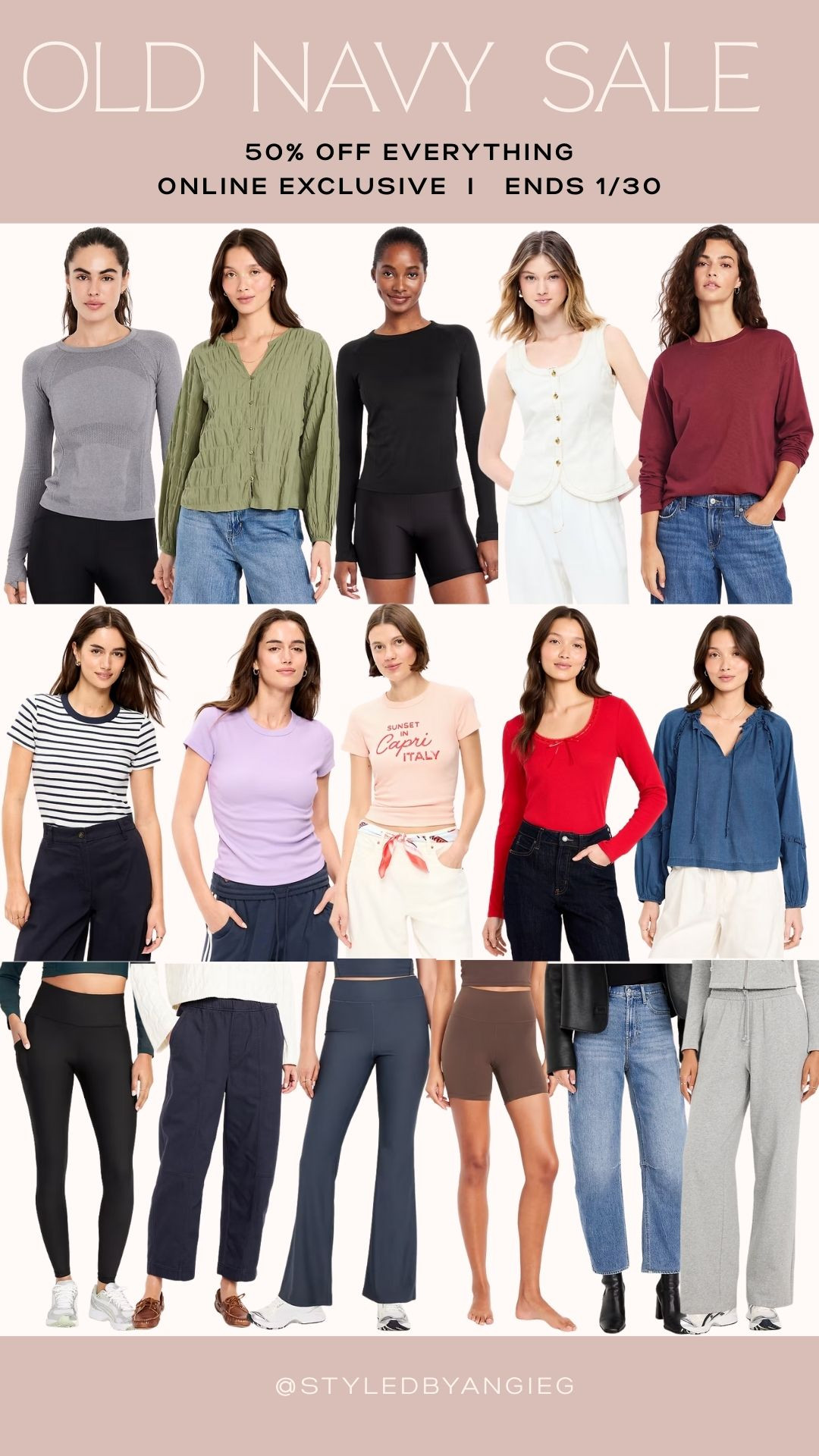 Old Navy is serving up a major sale—50% off everything—the perfect time to stock up on everyday basics and seasonal must-haves.



old navy sale, 50% off old navy, old navy deals, old navy discount, old navy clothing sale, affordable fashion, budget friendly outfits, family clothing sale, everyday basics, seasonal wardrobe deals 

 #LTKSaleAlert