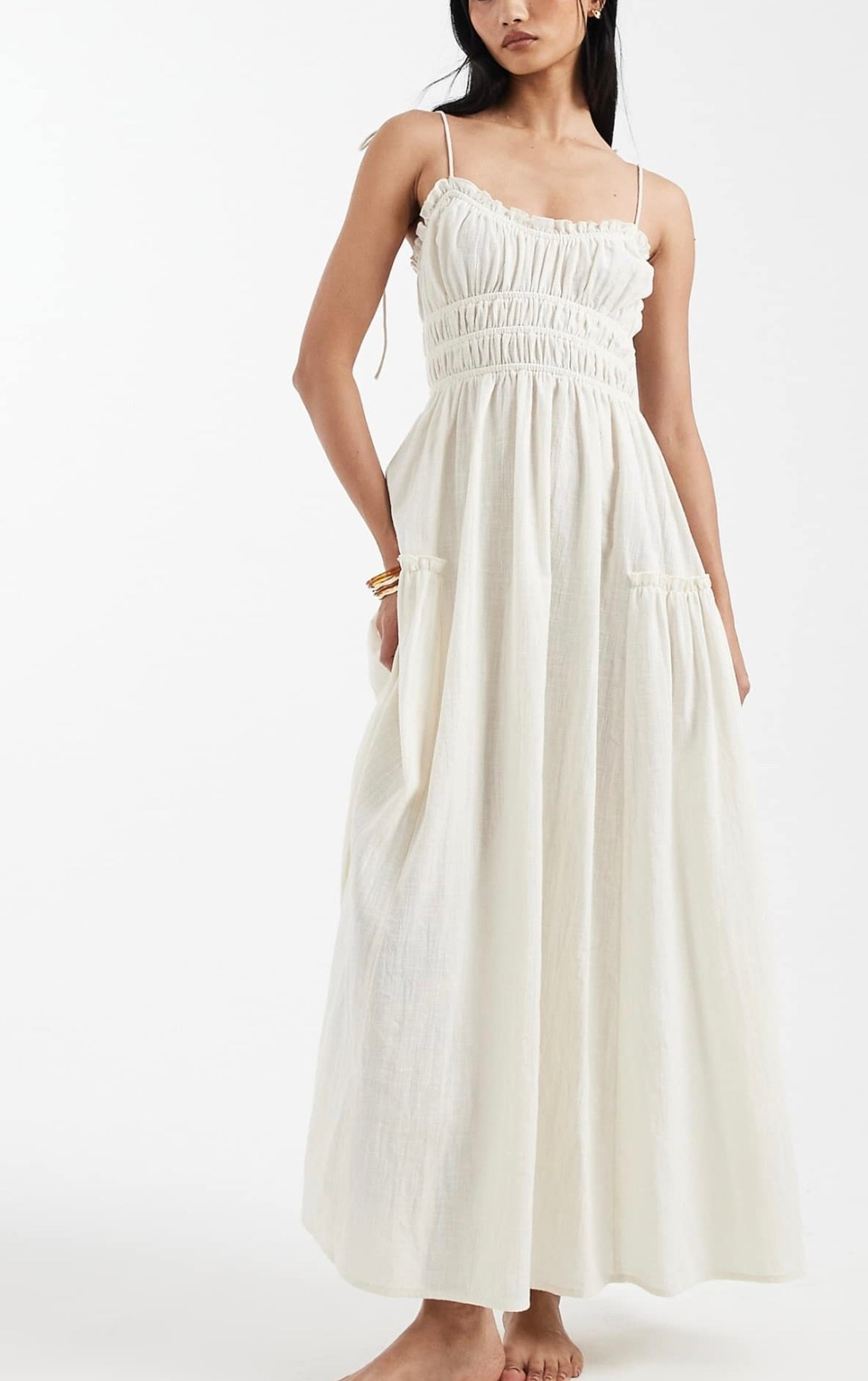 White maxi dress for beach vacation, bride on bachelorette trip, family photos, white dress for bride to be, maternity photos, beach pics 