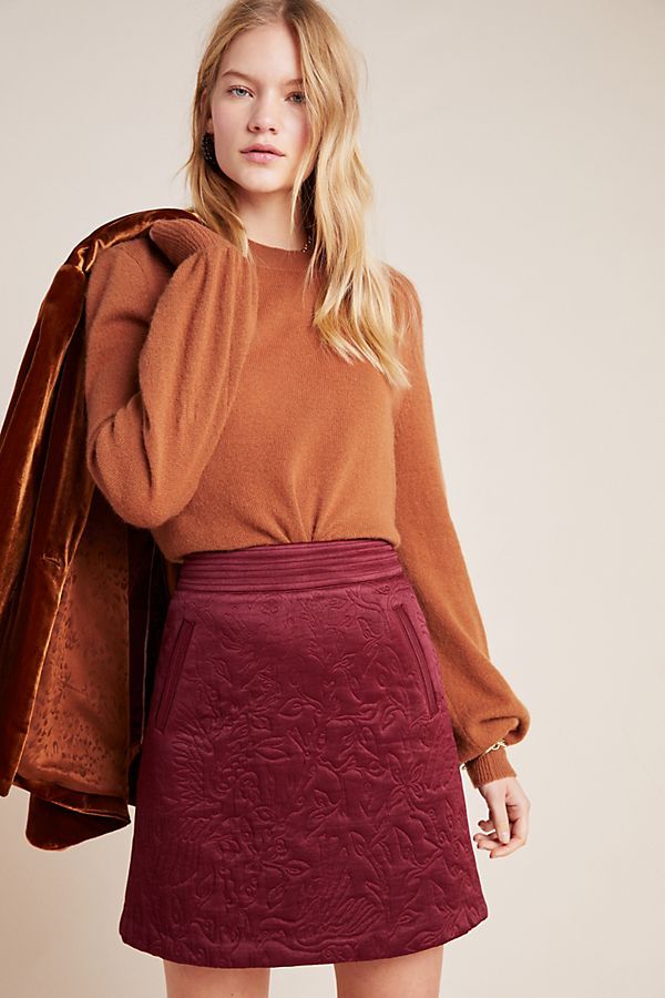 Beatrice Quilted Mini Skirt | Anthropologie (US)