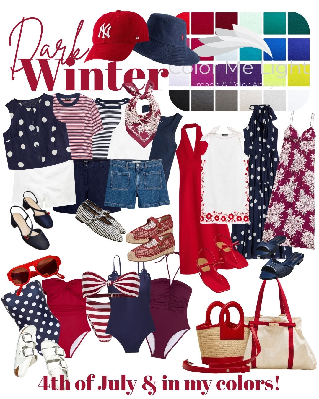 Dark winter & 4th of July! #coloranalysis