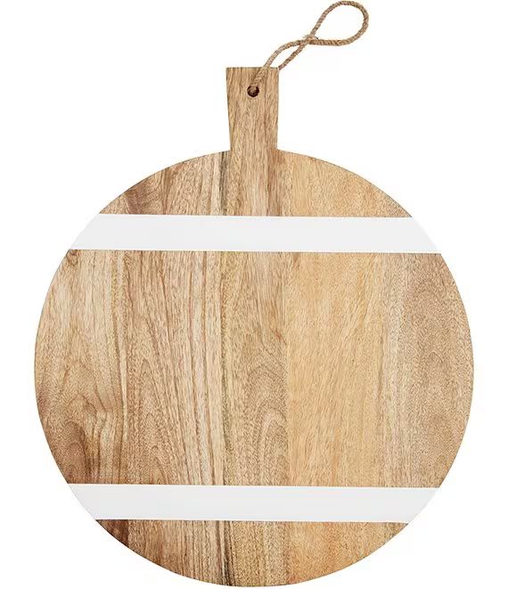 Mud Pie White Wood Strap Lazy Susan | Dillard's | Dillard's