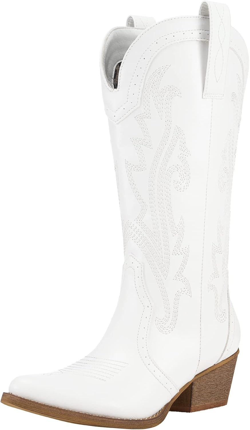 HISEA Rollda Cowboy Boots Women Western Boots Cowgirl Boots Ladies Pointy Toe Fashion Boots | Amazon (US)