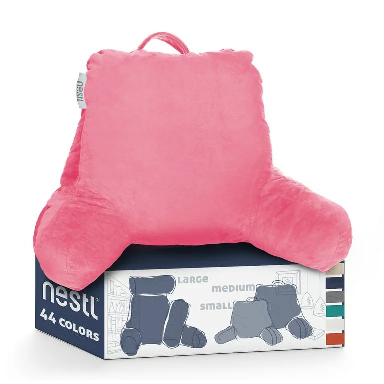 Nestl Backrest Reading Pillow, Bed Rest Pillow with Arms for Sitting In Bed, Shredded Memory Foam... | Walmart (US)