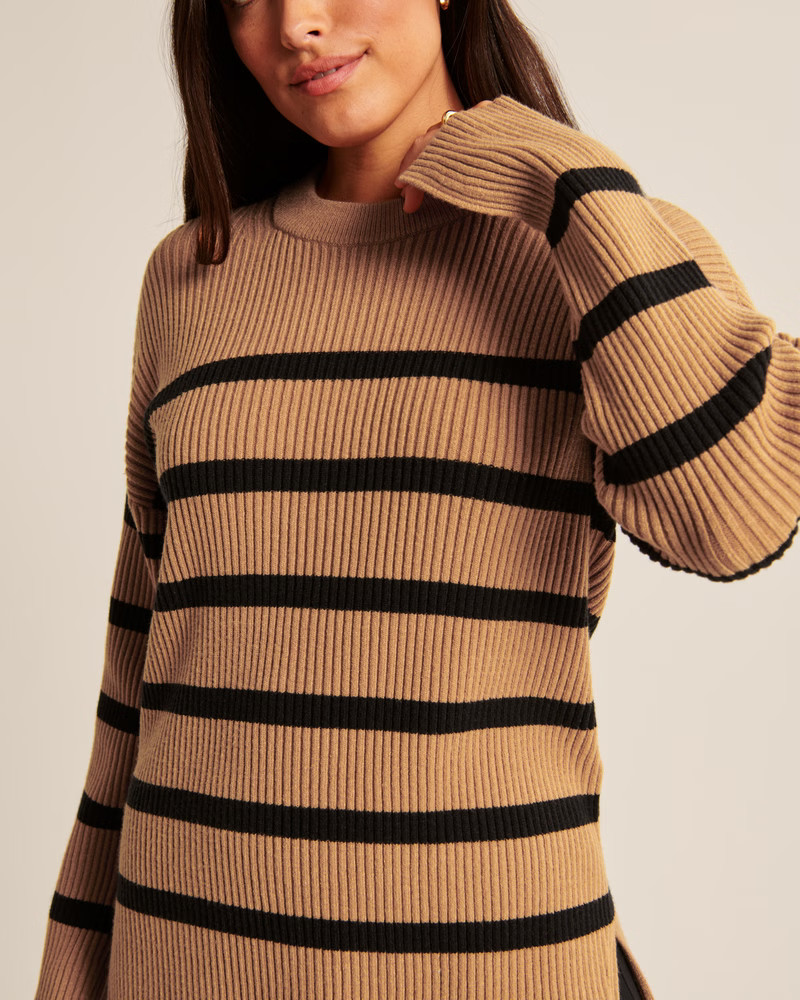 Women's LuxeLoft Oversized Crew Sweater | Women's Tops | Abercrombie.com | Abercrombie & Fitch (US)