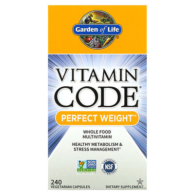 Garden of Life, Vitamin Code, Perfect Weight, 240 Vegetarian Capsules | iHerb