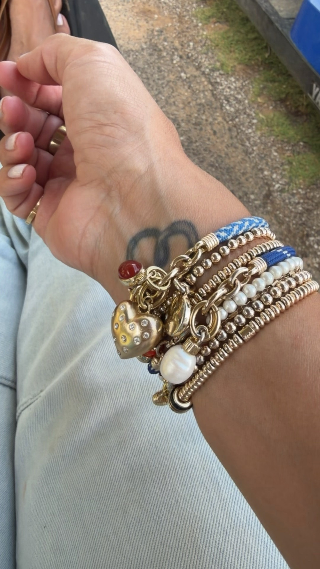 This bracelet stack is a splurge but I have worn all of it or some of it everyday since I got it. Mix and match.

#LTKOver40 #LTKMidsize #LTKWorkwear