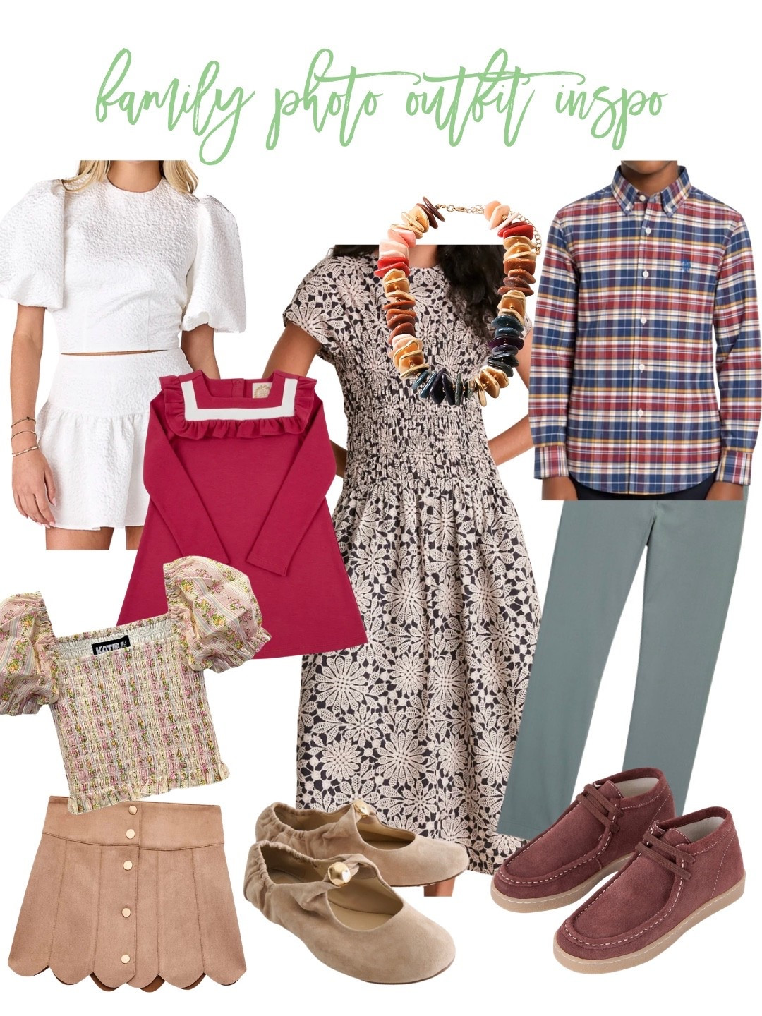 Family Photo Outfit Inspo! 

CODES:
*Erin McDermott- mixandmatch for 25% off necklace￼￼
*Cake for Dinner - mixandmatch for 20% off

#LTKdayinmylife #LTKSeasonal #LTKOver40
