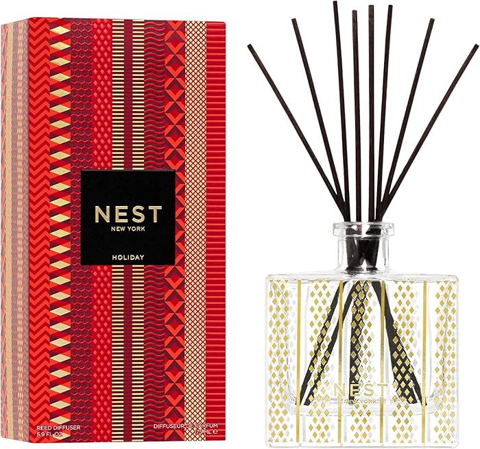 NEST New York Christmas Reed Diffuser, Holiday - 5.9 fl oz - Fragrance for Up to 90 Days - Reusab... | Amazon (US)
