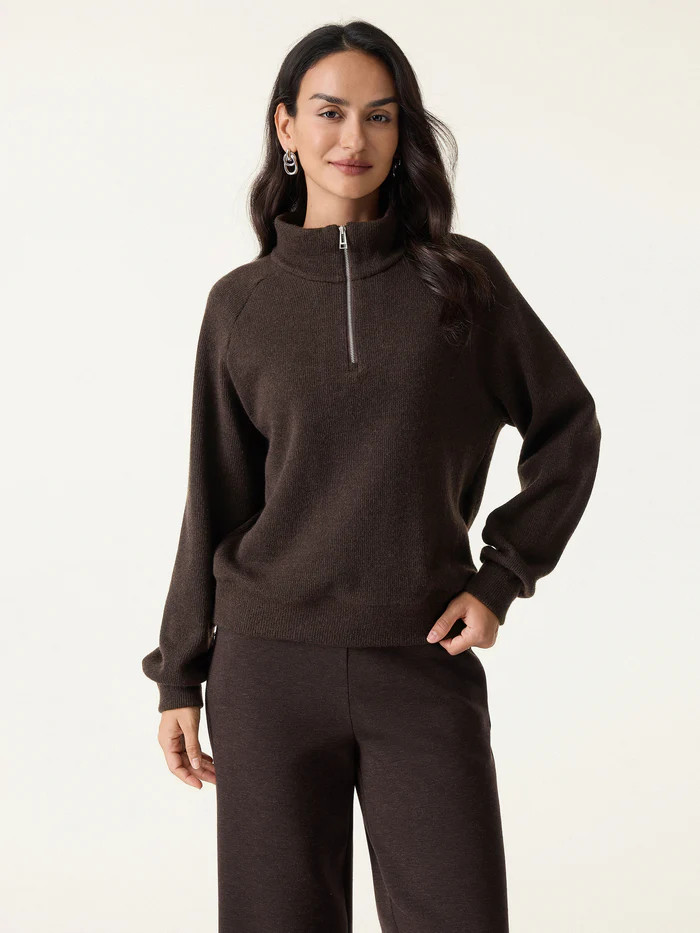 Cozy 1/4 Zip Mockneck Pullover | OGLmove