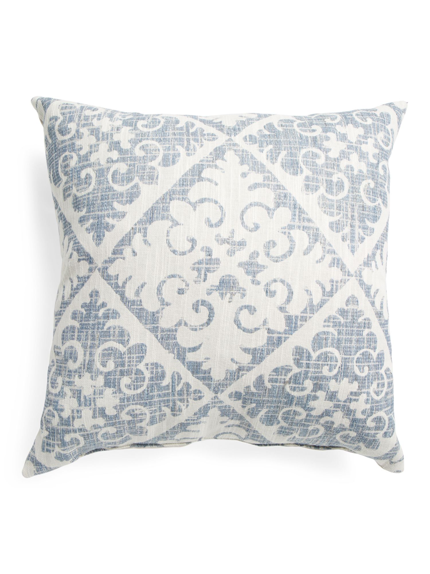 24x24 Oversized Chambray Pattern Pillow | Home | Marshalls | Marshalls