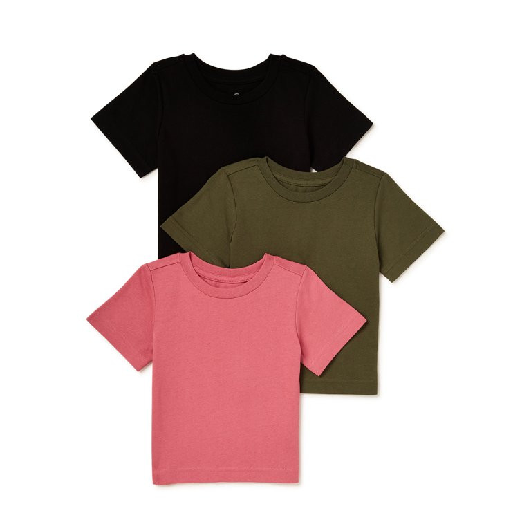 Wonder Nation Baby and Toddler Boys Water-Lite T-Shirts, 3-Pack, Sizes 12M-5T | Walmart (US)