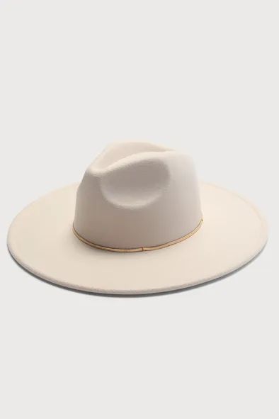 Room to Roam-ance Ivory Fedora Hat | Lulus