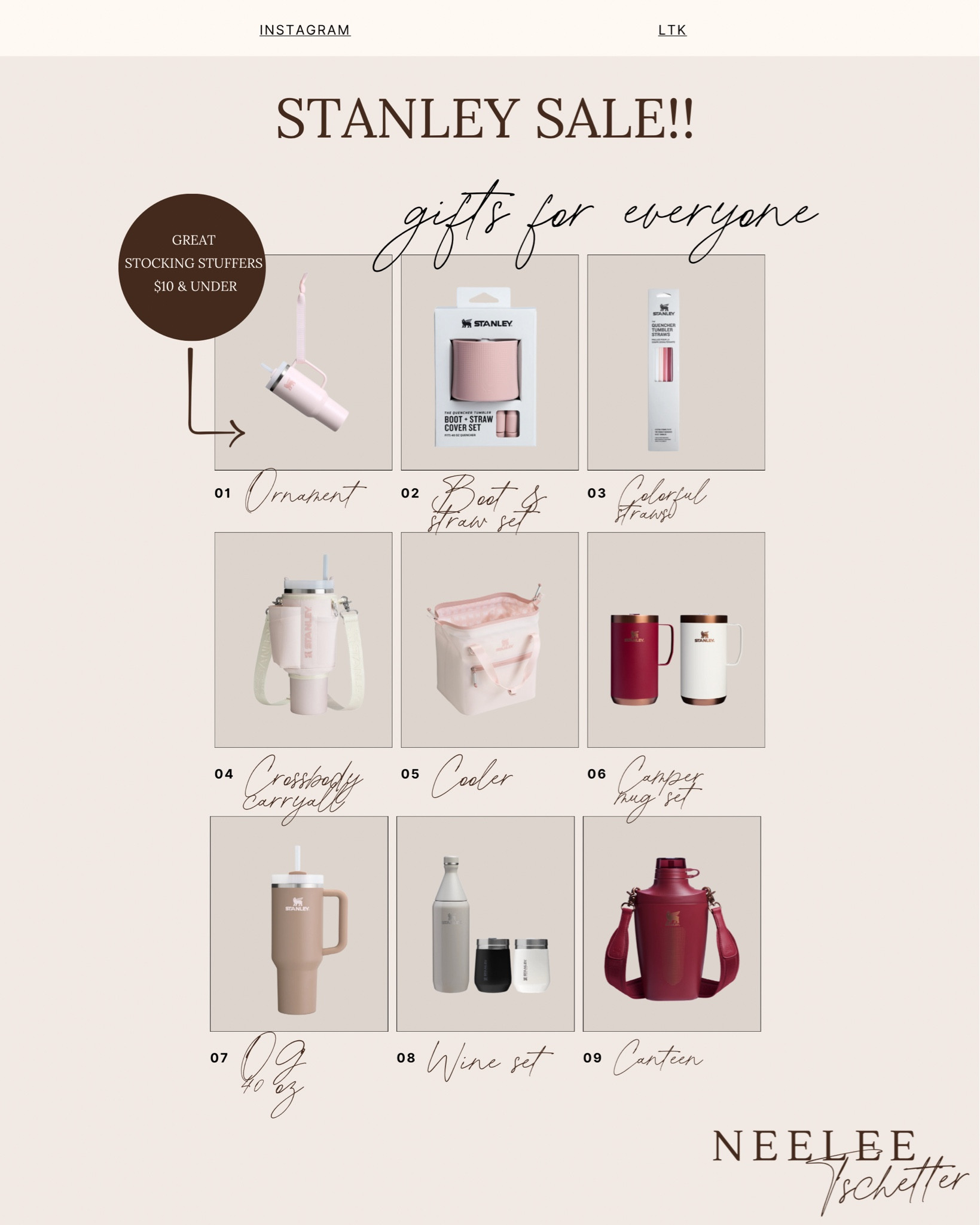 🚨 Stanley Cup Sale Alert! 🚨

This NEVER happens—select Stanley Cup items are 25% OFF! Whether you’re shopping for yourself or looking for the perfect gift, this is the time to snag some of your favorites at a seriously good price. 🏆

I’ve put together a gift guide board with some awesome finds, including stocking stuffers and of course, the OG Stanley Cup (because who doesn’t love the classic?!). With so many colors and styles to choose from, there’s something for everyone.


25% off with code BLACKFRIDAYSALE25 at checkout

Hurry, these deals won’t last long! 🛍️ #StanleySale #GiftIdeas #HydrationGoals #StanleyObsessed

#LTKFindsUnder100 #LTKGiftGuide #LTKHoliday