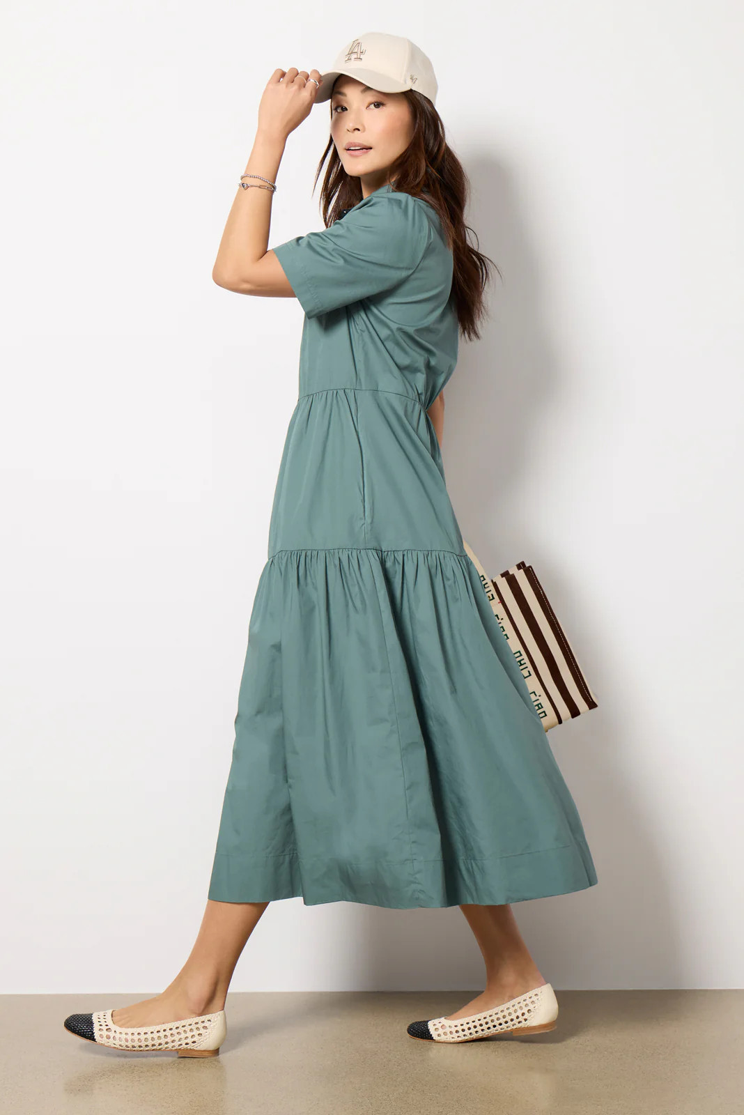 Ella Midi Shirt Dress | Evereve