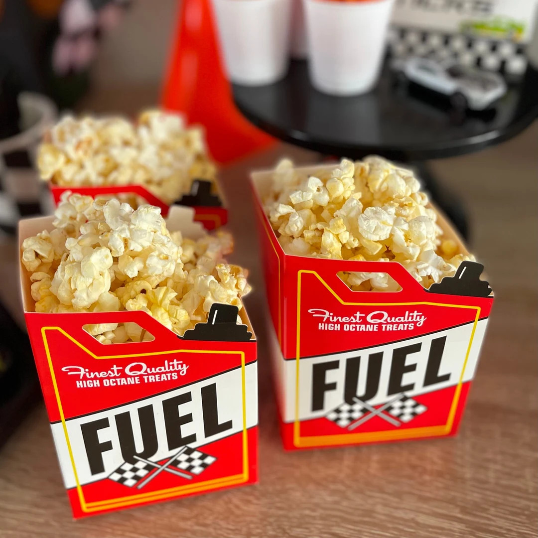 Race Car Party Popcorn Box Fuel  Race Car Birthday Decorations Race Car Party Checkerboard 1st Bi... | Etsy (US)