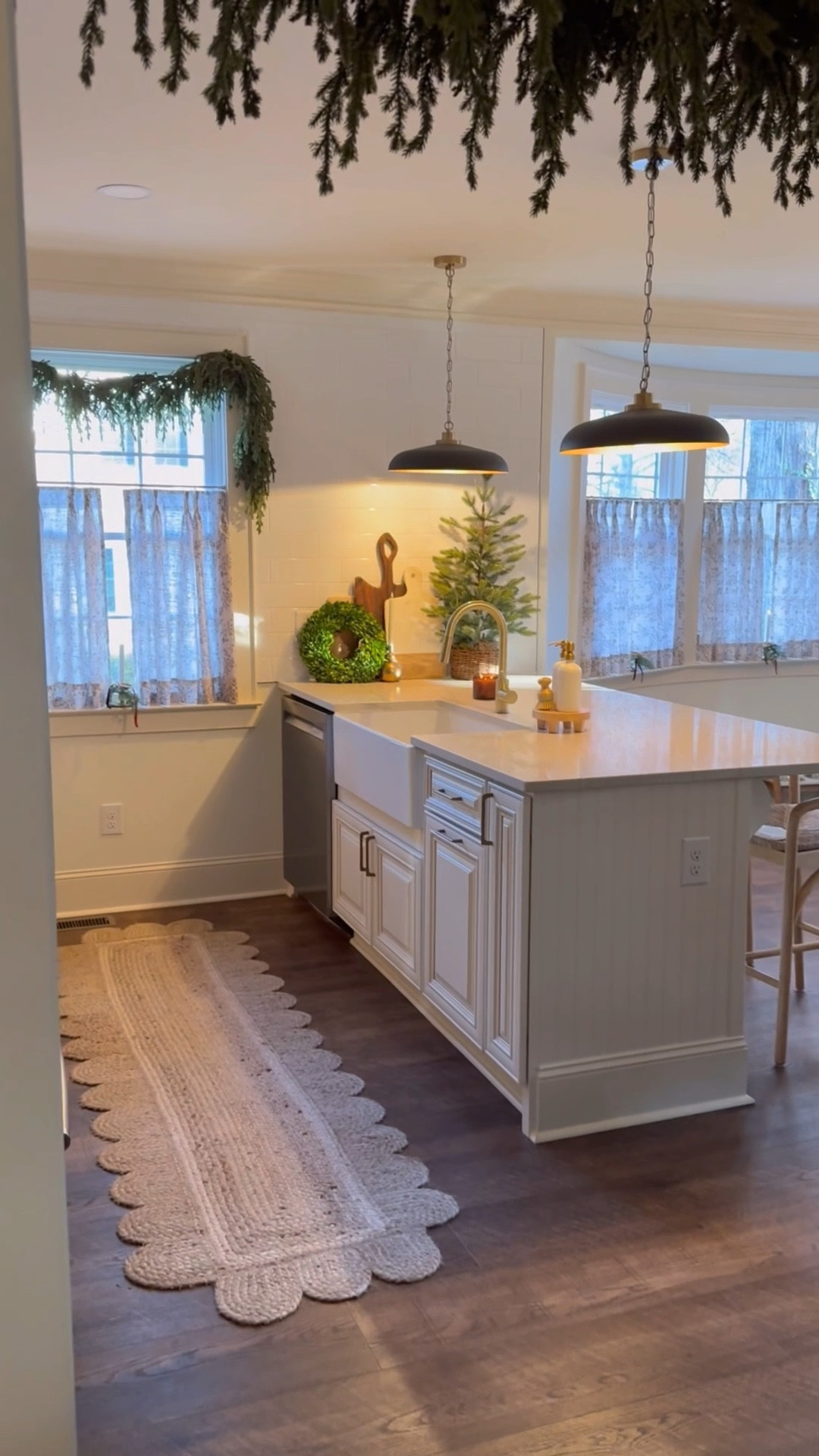 Adding garland and window candles to our cottage kitchen...

#LTKHoliday #LTKHome #LTKSeasonal