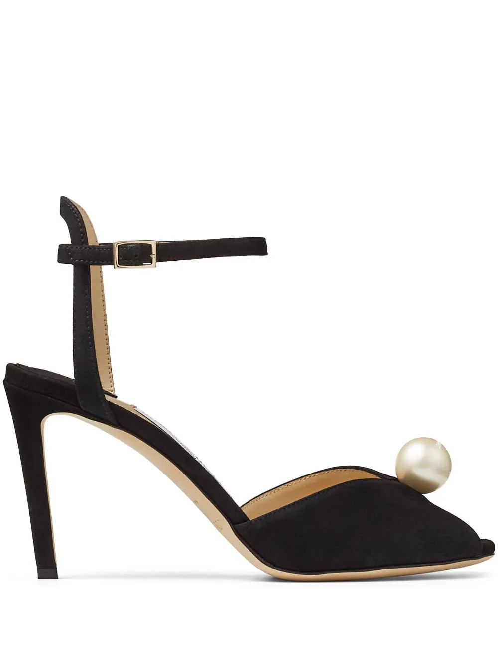 Jimmy Choo Sacora 85mm pearl-embellished Sandals - Farfetch | Farfetch Global