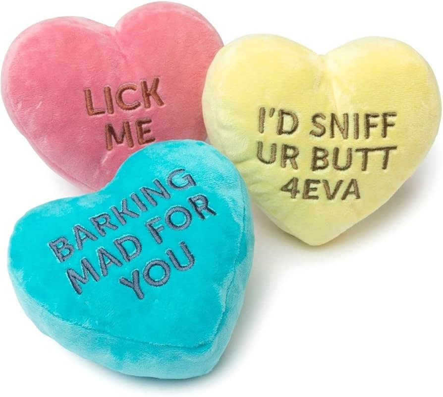 Fuzzyard Valentine's Day Dog Toy, Squeaky and Crinkle for Small, Medium and Large Breed Dogs (Can... | Amazon (US)