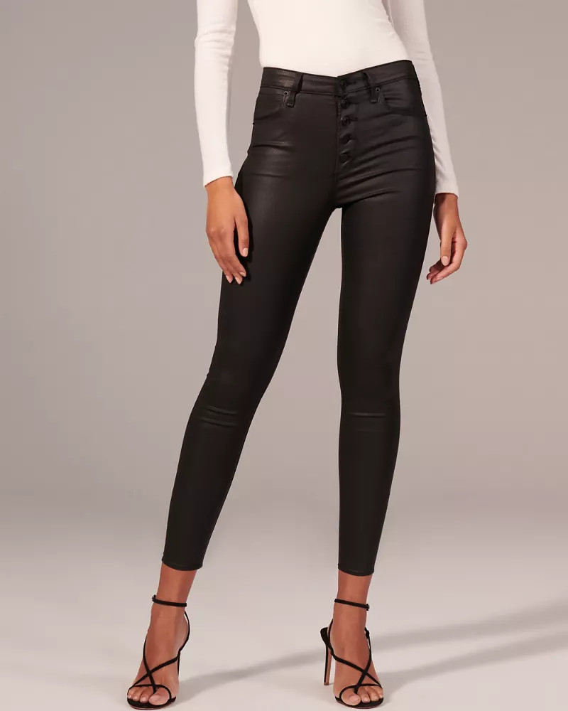 High Rise Super Skinny Ankle Jeans | Abercrombie & Fitch US & UK